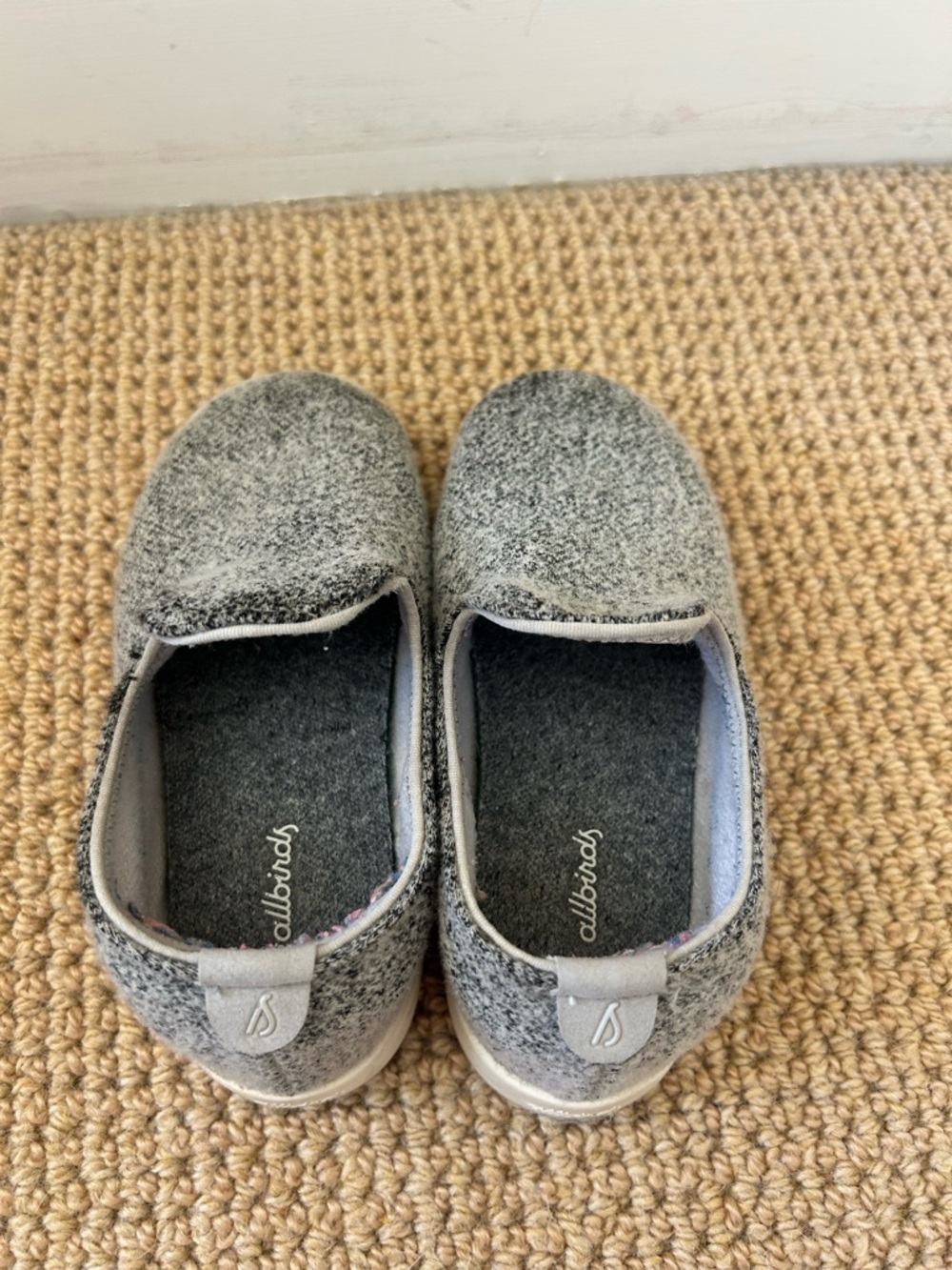Small birds by Allbirds Kids Slip-On Wool Sneakers Heather Gray Size Toddler 10 - Picture 3 of 5